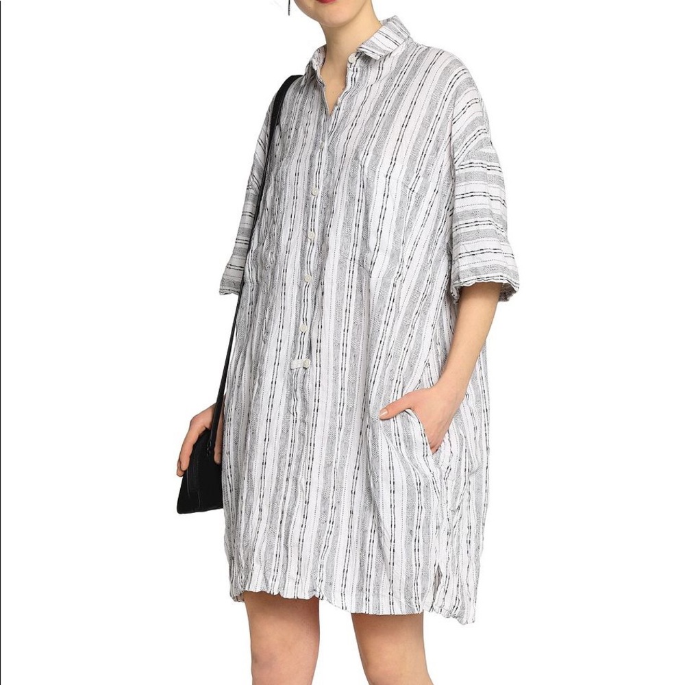 Derek Lam Linen Shirt Dress - Picture 2 of 4